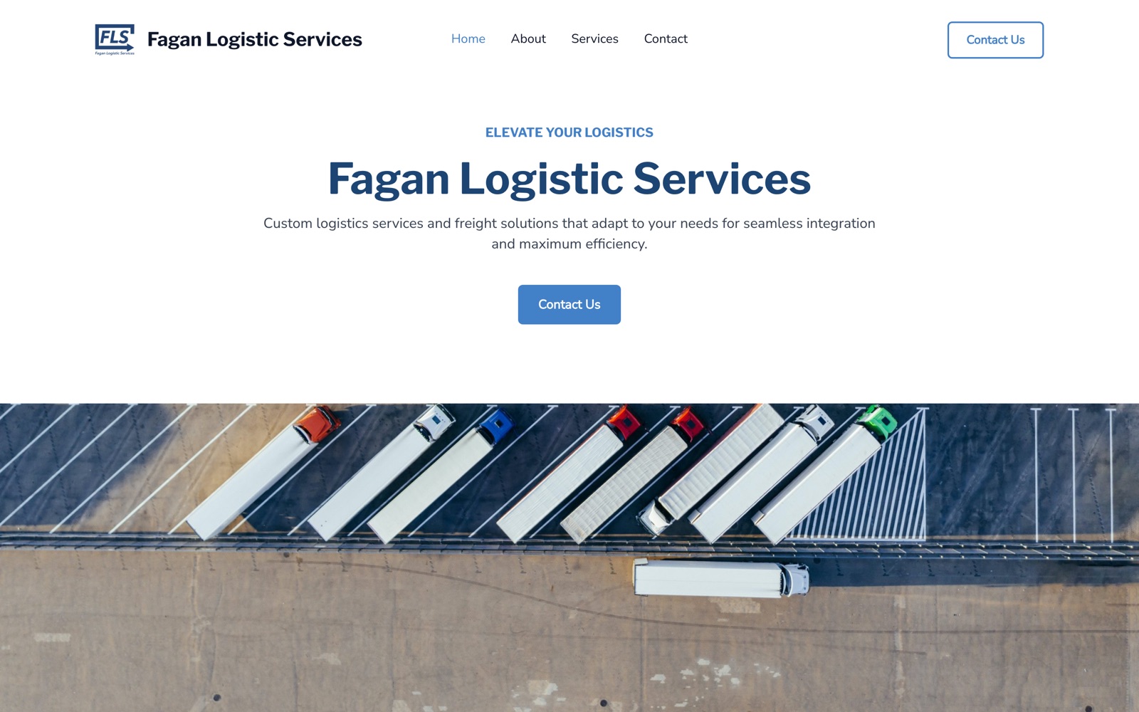 Fagan Logistic homepage